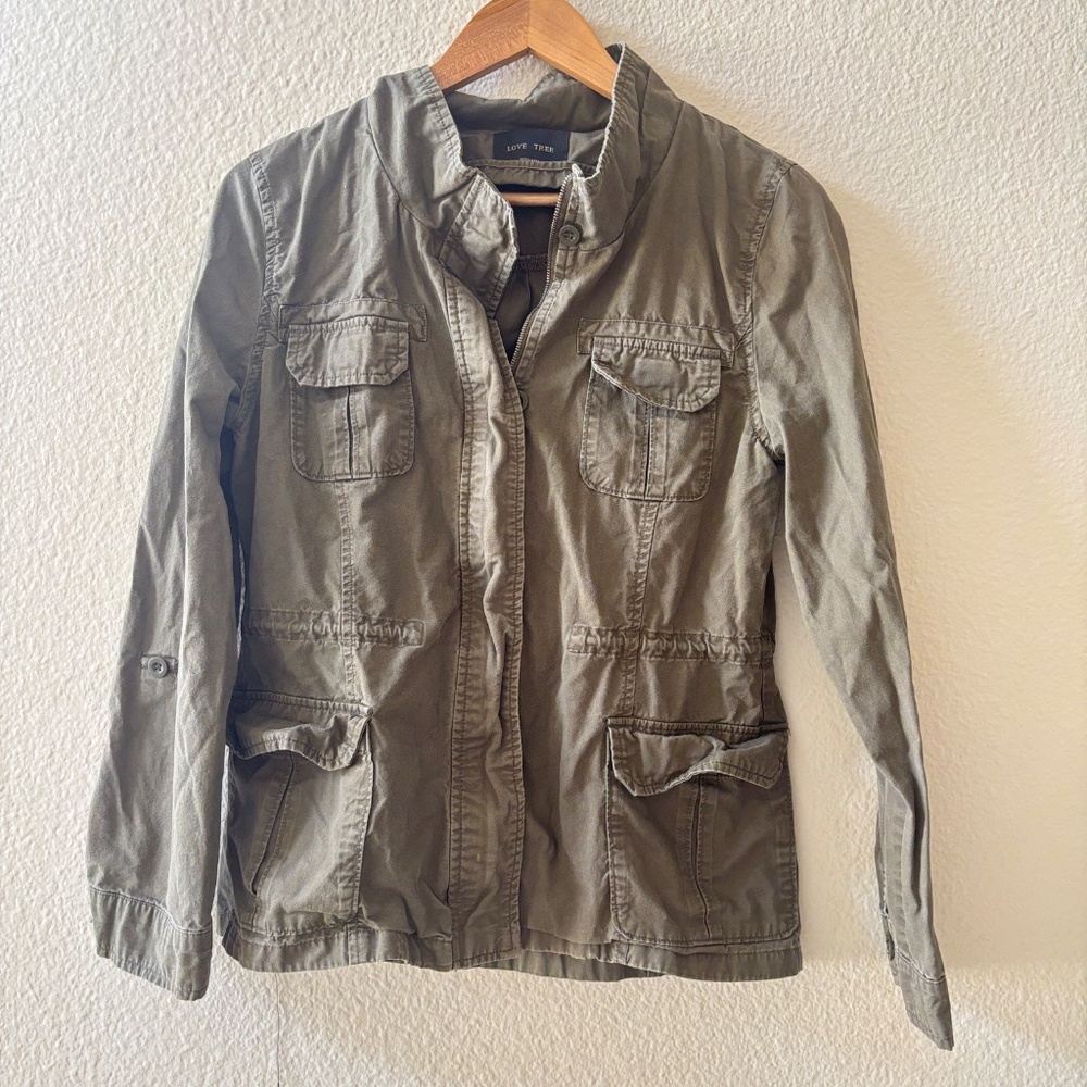 Love Tree Military Style Jacket Size Medium